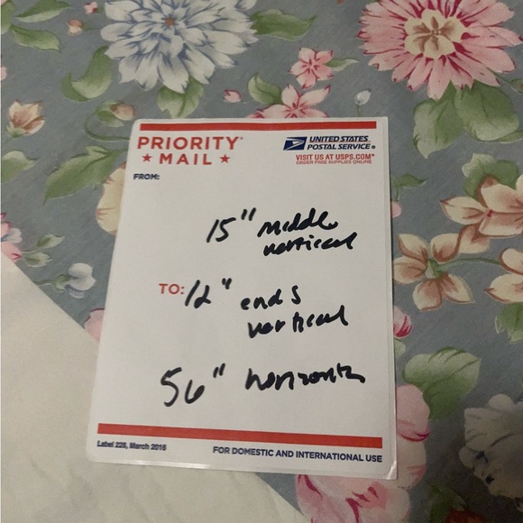 2 Vintage floral window valances 56” length - Picture 11 of 15